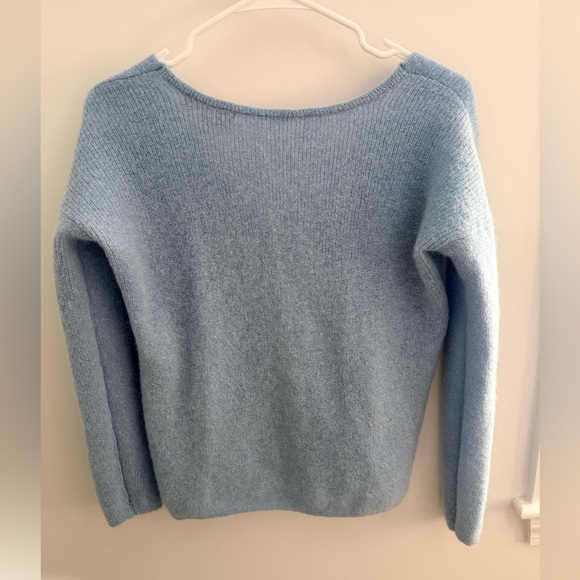 Sezane Barry Cardigan - Light Blue - Ribved V-neck Button Women's Size XS - VGUC - Picture 5 of 6